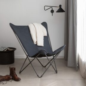 Lafuma "Pop Up XL BeComfort®" Relaxsessel, Stahlrohr titane, Bespannung BeComfort® dark grey - ©LAFUMA MOBILIER - Pierrick Verny