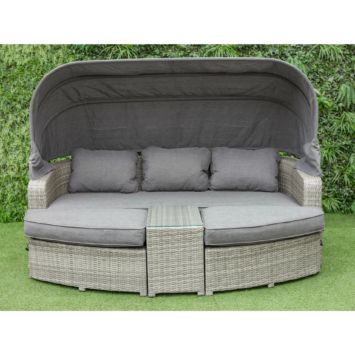 Hartman Loungeset "Texas Cocoon", Untergestell Aluminium, Geflecht Polyrattan grau, Kissen anthrazit Hartman Loungeset "Texas Cocoon", Untergestell Aluminium, Geflecht Polyrattan grau, Kissen anthrazit